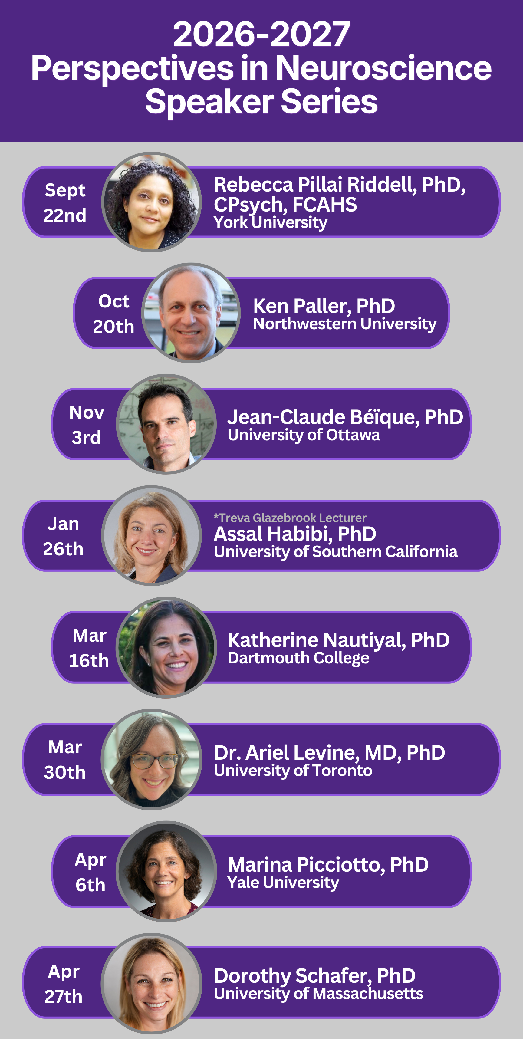 Perspectives in Neuroscience Speakers